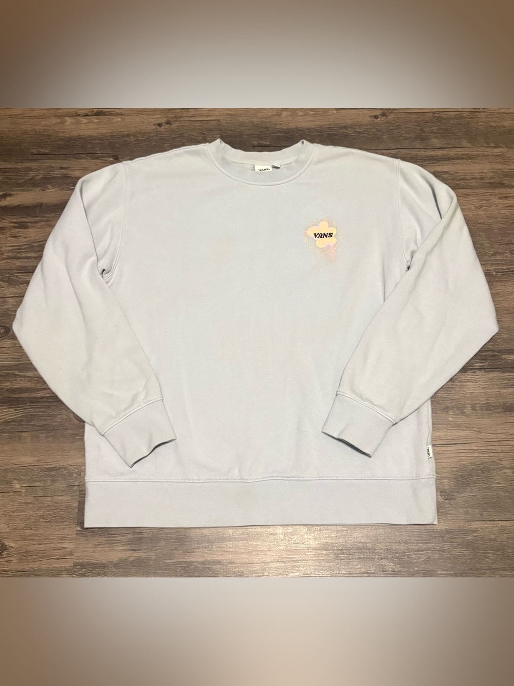Vans Lavender Crewneck Sweatshirt with Small Chest Logo